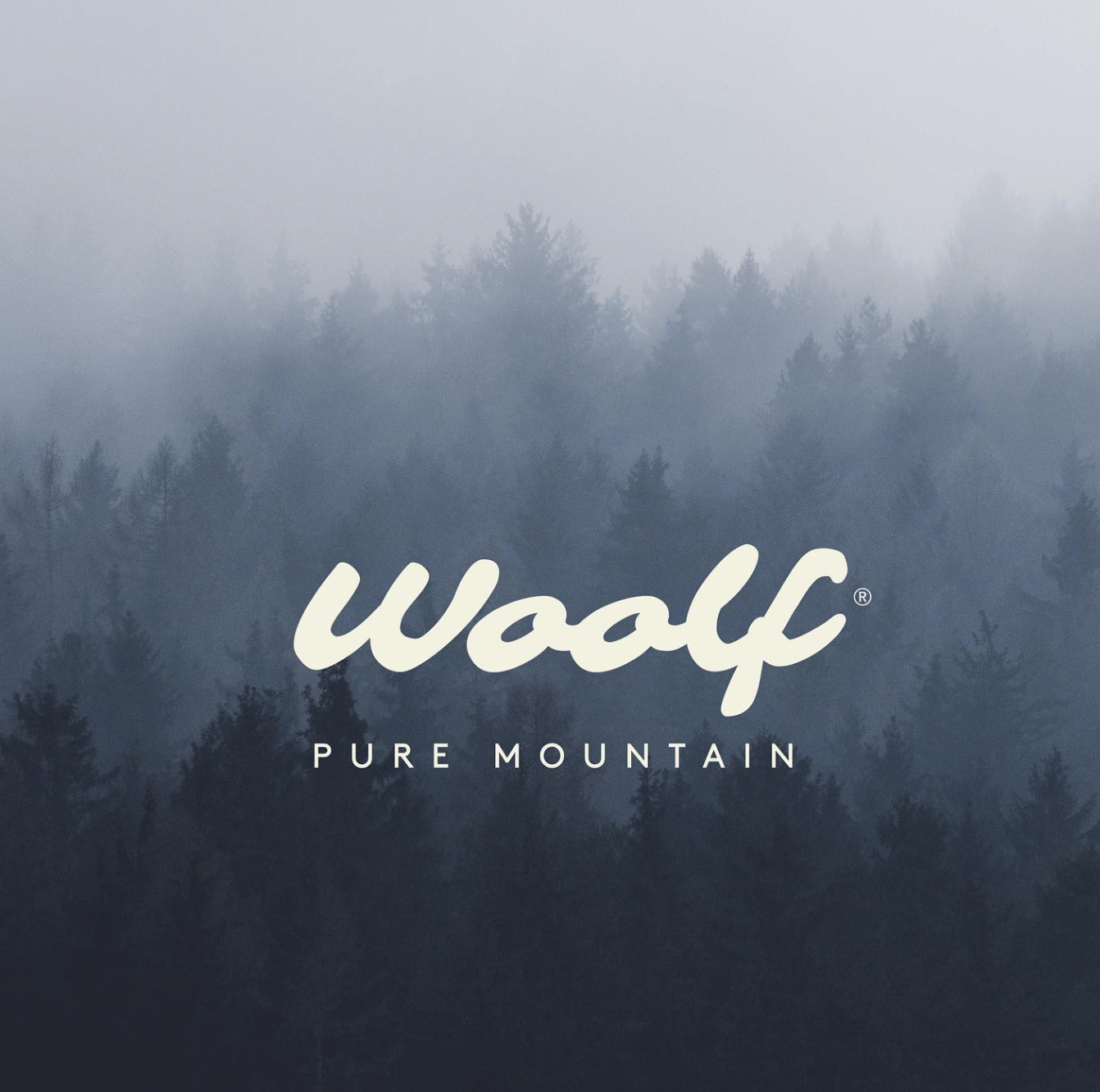 woolf pure mountain logo